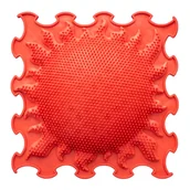 Maty edukacyjne - mata sensoryczna Słońce 30x30cm czerwony - miniaturka - grafika 1