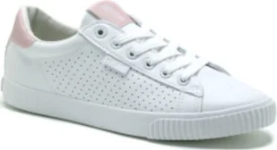 Skórzane tenisówki damskie BIG STAR HH274073 biało-różowe 41 - Trampki damskie - miniaturka - grafika 1
