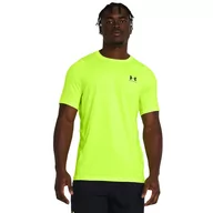 Koszulki sportowe męskie - Męska koszulka treningowa Under Armour UA HG Armour Fitted SS - zielona - UNDER ARMOUR - miniaturka - grafika 1