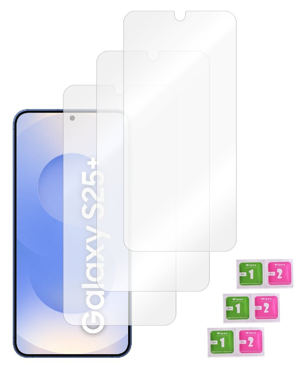 Szkło ochronne do SAMSUNG GALAXY S25 PLUS hartowane na ekran 9H 3 sztuki