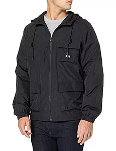 Urban Classics Męska kurtka Commuter Parka, lekka kurtka przejściowa dla mężczyzn z raglanowymi rękawami i naszytymi kieszeniami, rozmiary S - 5XL, czarny, XL - Kurtki męskie - miniaturka - grafika 1