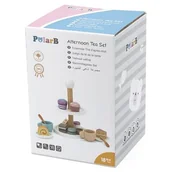 Zabawki AGD - Patera Drewniana Z Babeczkami Ciasteczkami Kawą Zestaw 15 Akcesoriów Lumarko! - miniaturka - grafika 1