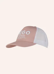 Hugo Blue Czapka Z Daszkiem Merk rosa - Czapki damskie - miniaturka - grafika 1