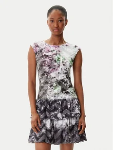 Desigual Sukienka codzienna Grey Lacroix 25WWVK07 Kolorowy Regular Fit - Sukienki - miniaturka - grafika 1