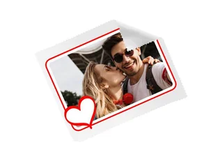 Ściereczka personalizowana do okularów na Walentynki - 1 szt. - Akcesoria do okularów - miniaturka - grafika 1