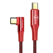 Kable - Kabel USB-C do USB-C Mcdodo CA-8321 100W 90 stopni1.2m czerwony - miniaturka - grafika 1