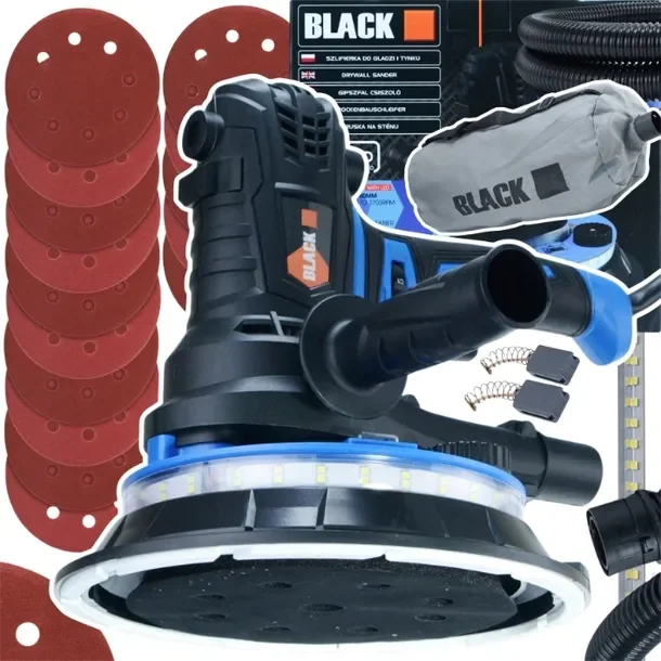 Szlifierka Do Gipsu Gładzi Tynków Tynku Led Black Promo This Week Only