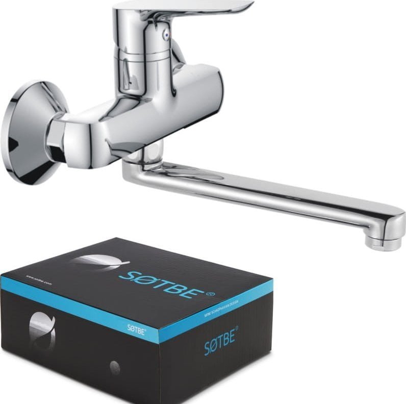 SOTBE Bateria umywalkowa Inari ścienna chrom INA-SKW-50228688