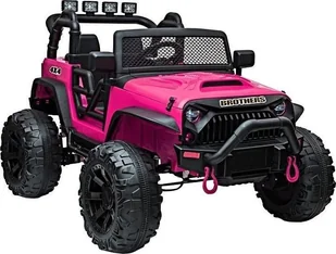 Lean Sport Auto na akumulator Jeep JC666 Różowy Lakierowany - Pojazdy elektryczne dla dzieci - miniaturka - grafika 1