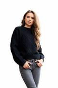 Swetry damskie - Merribel Xmasin Black sweter damski - miniaturka - grafika 1