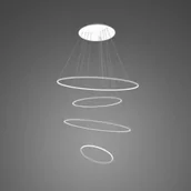 Lampy sufitowe - Lampa wisząca Ledowe okręgi No.4 Φ100 cm biała 3k Altavola Design - miniaturka - grafika 1