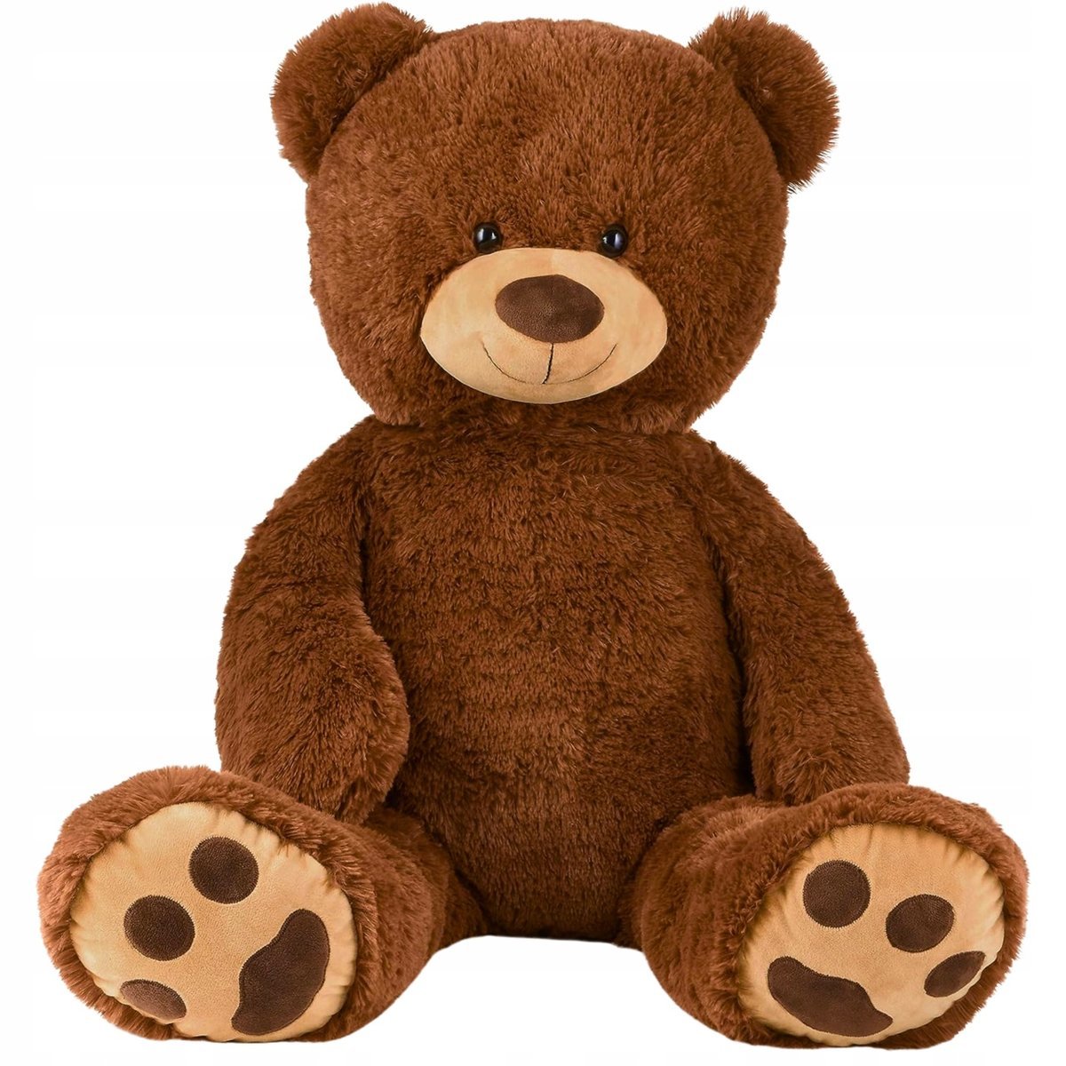 Pluszowy Miś Przytulanka Brązowo Beżowy XXL 100 cm Brązowy Pluszak