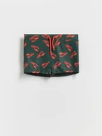 Skarpetki dla dzieci - Reserved - Szorty kąpielowe - ciemnozielony - miniaturka - grafika 1