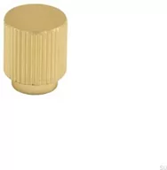 Klamki - Gałka meblowa Helix Stripe 30 Złota Szczotkowana - miniaturka - grafika 1