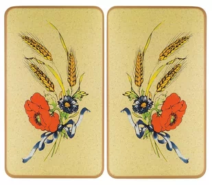 Szklane płyty ochronne na kuchenkę zestaw 2 szt. 52x30 cm Corn-Flowers – Maximex - Pozostałe akcesoria kuchenne - miniaturka - grafika 1