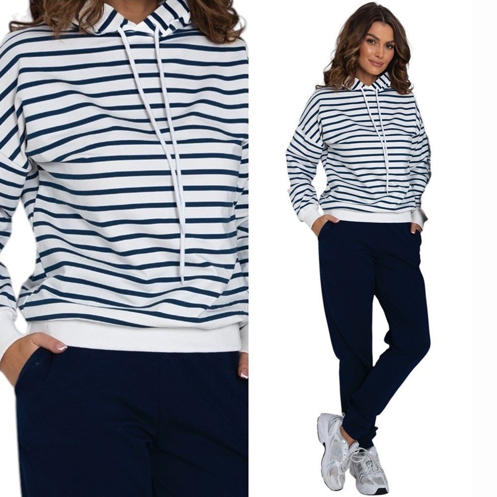 Damski Dres Komplet bawełniany z kapturem M / 38