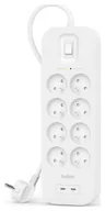 Listwy zasilające - Belkin 900J, 8 gniazd, 2x USB-C, 30W, 2m - miniaturka - grafika 1