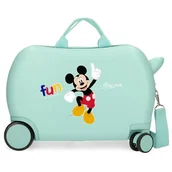 Walizki - Joumma Disney Mickey Fun with Friends Walizka dziecięca niebieska 45 x 31 x 20 cm twarda ABS 24,6 l 1,8 kg 4 koła bagaż podręczny, Niebieski, walizka dziecięca - miniaturka - grafika 1