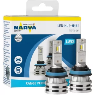 Żarówki samochodowe LED NARVA Range Performance H8 / H11 / H16 12/24V 24W (temperatura barwowa 6500K) - Żarówki samochodowe - miniaturka - grafika 1