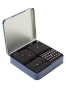 Skarpetki męskie - Tommy Hilfiger Męskie 4-pak skarpet w pudełku prezentowym Mężczyźni Bawełna niebieski wzorzysty, 43-46 - miniaturka - grafika 1