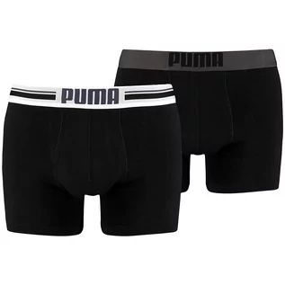 Bielizna sportowa damska - Bokserki treningowe męskie Puma Placed Logo Boxer 2 pack - grafika 1