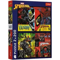 Puzzle - Puzzle, Trefl, Dzień i noc Spidermana, 2x200 el. - miniaturka - grafika 1
