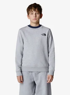 Bluza dziecięca The North Face Redbox Regular Crew - tnf light grey heather - Bluzy sportowe męskie - miniaturka - grafika 1