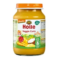 Dania dla dzieci - Holle Bio Danie dla niemowląt Wegetariańskie curry (dynia, marchewka, mleczko kokosowe, quinoa) 190g po 6 miesiącu - miniaturka - grafika 1