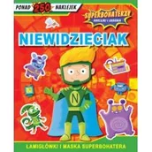Książki edukacyjne - OLESIEJUK Superbohaterzy Naklejki i zadania. Niewidzieciak praca zbiorowa - miniaturka - grafika 1