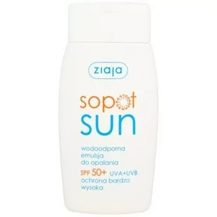 Ziaja Sopot Sun emulsja do opalania wodoodporna SPF50+ 125ml - Balsamy i kremy do opalania - miniaturka - grafika 1