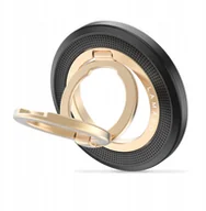 Uchwyty samochodowe do telefonów - TECH-PROTECT MMR700 LAMANO MAGNETIC MAGSAFE PHONE RING BLACK/GOLD - miniaturka - grafika 1