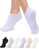 Skarpetki dla dzieci - 6 par damskich skarpet do pilatesu, antypoślizgowe, sportowe, do jogi, do baru, na podłogę, balet, trening boso, szpital, 6 par - miniaturka - grafika 1
