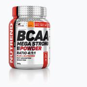 Witaminy i minerały dla sportowców - Nutrend Bcaa Mega Strong Powder 500G Pomarańcza | - miniaturka - grafika 1