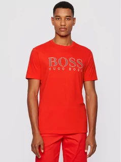 Koszulki męskie - Hugo Boss T-Shirt 5 50448306 Czerwony Regular Fit - grafika 1