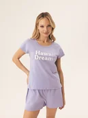 Piżamy damskie - Piżama damska Miskimo Bloovii lawendowy L - miniaturka - grafika 1