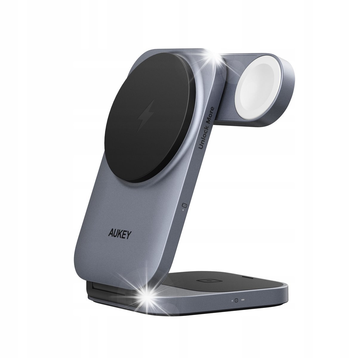 Ładowarka bezprzewodowa 3w1 AUKEY Apple Watch iPhone Airpods MagFusion Z