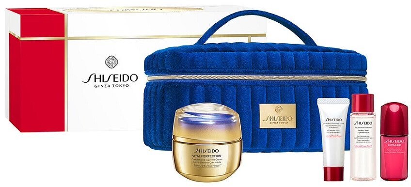 Shiseido Lifting And Redensifying Supreme Ritual zestaw krem przeciwzmarszczkowy 50ml + pianka oczyszczająca 15ml + lotion do