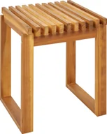 Ławy i stoliki kawowe - BELIANI Stolik kawowy ogrodowy jasne drewno akacjowe 40 x 40 cm kwadratowy nowoczesny rustykalny - miniaturka - grafika 1