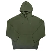 Bluzy męskie - Bluza Champion Tonal Logo Fleece Erkek Siyah Hoodie 220274-GS508 - zielona - miniaturka - grafika 1