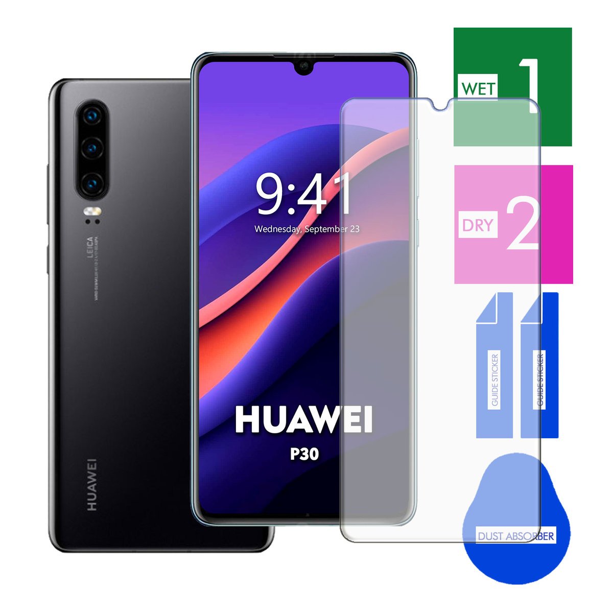 SZKŁO OCHRONNE DO HUAWEI P30 NA TELEFON EKRAN SZYBKA PANCERNE