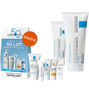 Zestaw La Roche-Posay Cicaplast Baume B5+, kojący balsam regenerujący, 100 ml + 40 ml + box z mini produktami gratis - Balsamy i oliwki dla dzieci - miniaturka - grafika 1