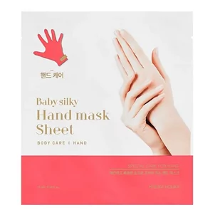Holika Baby Silky Hand Mask Sheet Nawilżająco złuszczająca maseczka do rąk - Kremy i maski do rąk - miniaturka - grafika 3