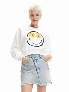 Desigual Bluza 23SWSK44 Écru Regular Fit - Bluzy damskie - miniaturka - grafika 1
