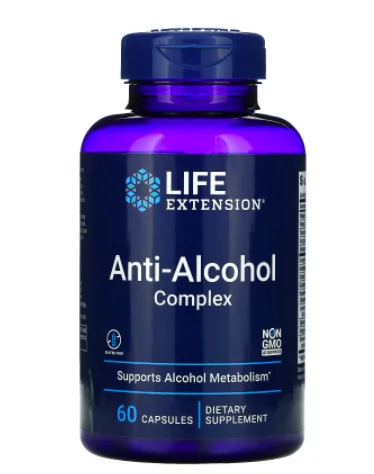 Life Extension Anti-Alcohol Complex, 60 kapsułek