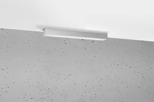 Thoro Nowatorska Lampa Plafon PINNE 650 ALUMINIOWA SREBRNA SATYNOWA Minimalistyczny Design Lampa Sufitowa Natynkowa Moduł LED Zimna Barwa Światła Oświetlenie do Salonu Sypialni Biura Oprawa THORO TH.046 - Lampy sufitowe - miniaturka - grafika 1