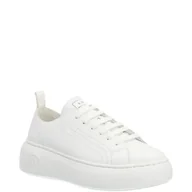 Trampki damskie - Armani Exchange Skórzane trampki - miniaturka - grafika 1