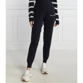 Dresy damskie - Tommy Hilfiger Spodnie dresowe SCRIPT GRAPHIC | Regular Fit - miniaturka - grafika 1