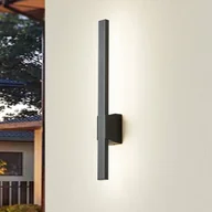 Lampy ogrodowe - Lindby kinkiet zewnętrzny LED Sakari, 10,5 W, czarny, aluminium - miniaturka - grafika 1