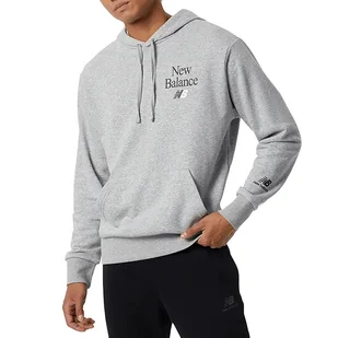 Bluza New Balance MT21513AG - szara - Bluzy sportowe męskie - miniaturka - grafika 1
