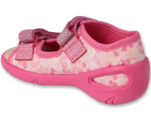 Kapcie dziecięce Befado 063P015 sandałki dziewczęce na rzepy-21 - Buty dla dziewczynek - miniaturka - grafika 1